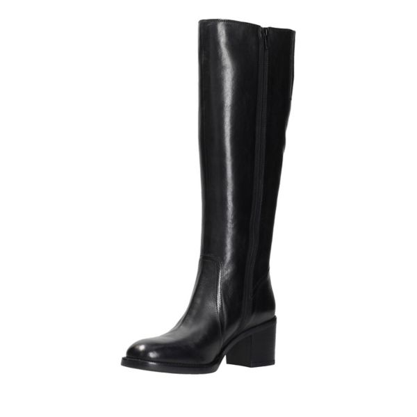 Clarks Womens Mascarpone Ela Knee High Boots Black | UK-2875314